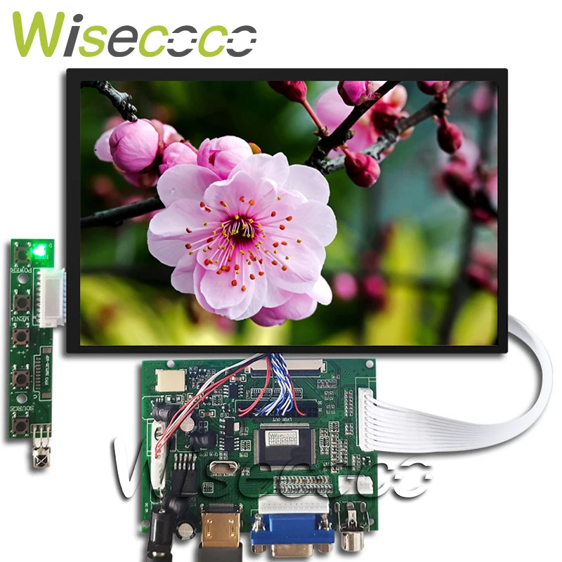 

Wisecoco 1280*800 7 inch IPS LCD N070ICG-LD1 Panel Screen VGA 2AV Driver Board Tablet PC Second Display Aida64 Monitor