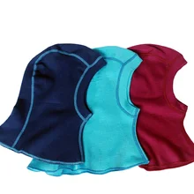 Мериносовая шерсть, детская теплая Балаклава, лицо в маске, шапка, ветрозащитная шапка для детей 1-10 лет