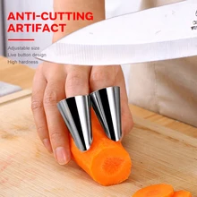 2pcsKitchen железные накладные ногти Picker анти-резка артефакт Многофункциональный выбор овощей и резки овощей защитить палец