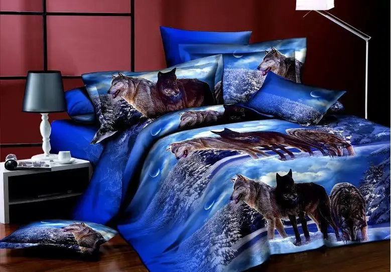 Popular Wolf Bedding SetsBuy Cheap Wolf Bedding Sets lots from China Wolf Bedding Sets