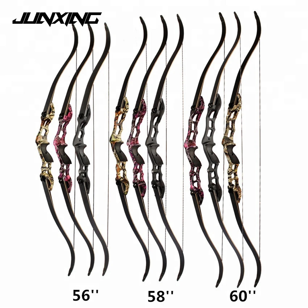 

30-50lbs Recurve Bow 56/58/60 Inches Hunting Bow with 17/19/21 inches Riser for Archery Hunting Shooting