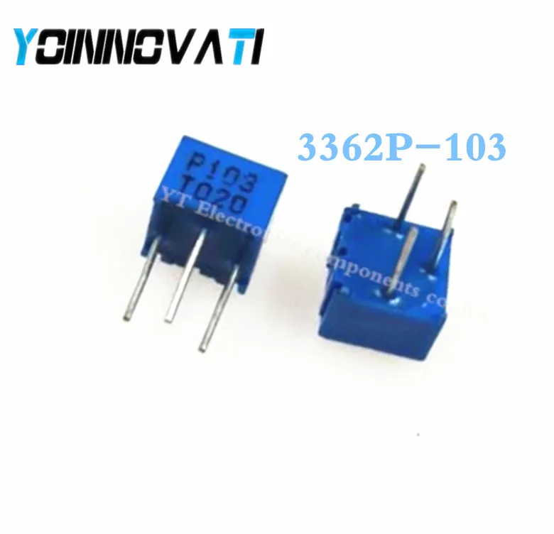 Free Shipping 20pcs/lot 10KOhm High Precision 3362P Variable Resistors ...