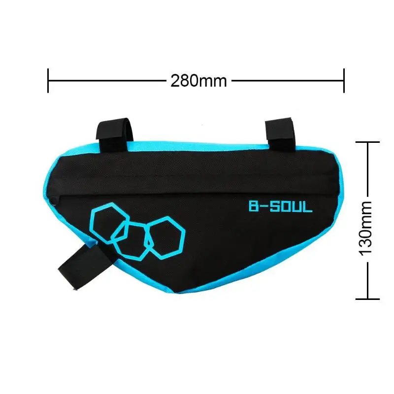 Sale Polyester Front Tube Bicycle Triangle Bags Waterproof Bike Frame Bag Phone Saddle Strap-On Pouch Bicycle Accessories 21