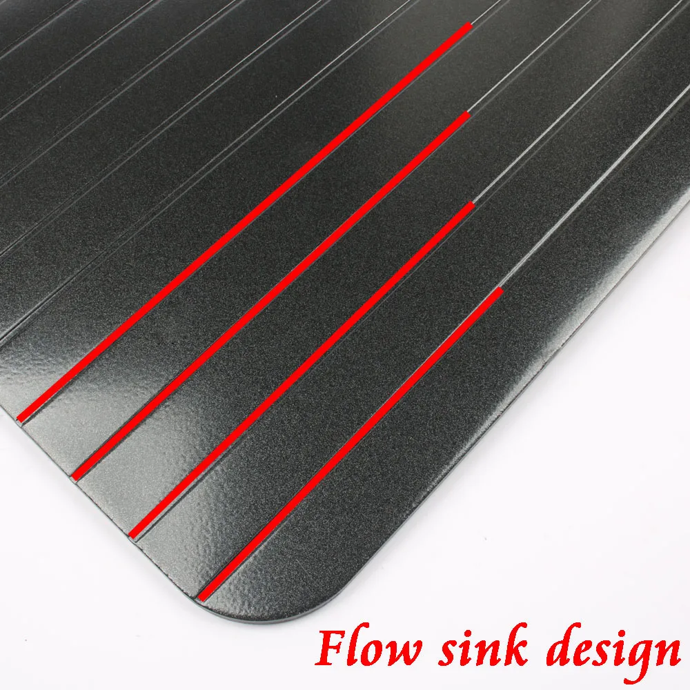 Defrost Tray Thaw Frozen Food Meat Fish In Minutes Home defrosting tray No Electricity Chemicals Microwave