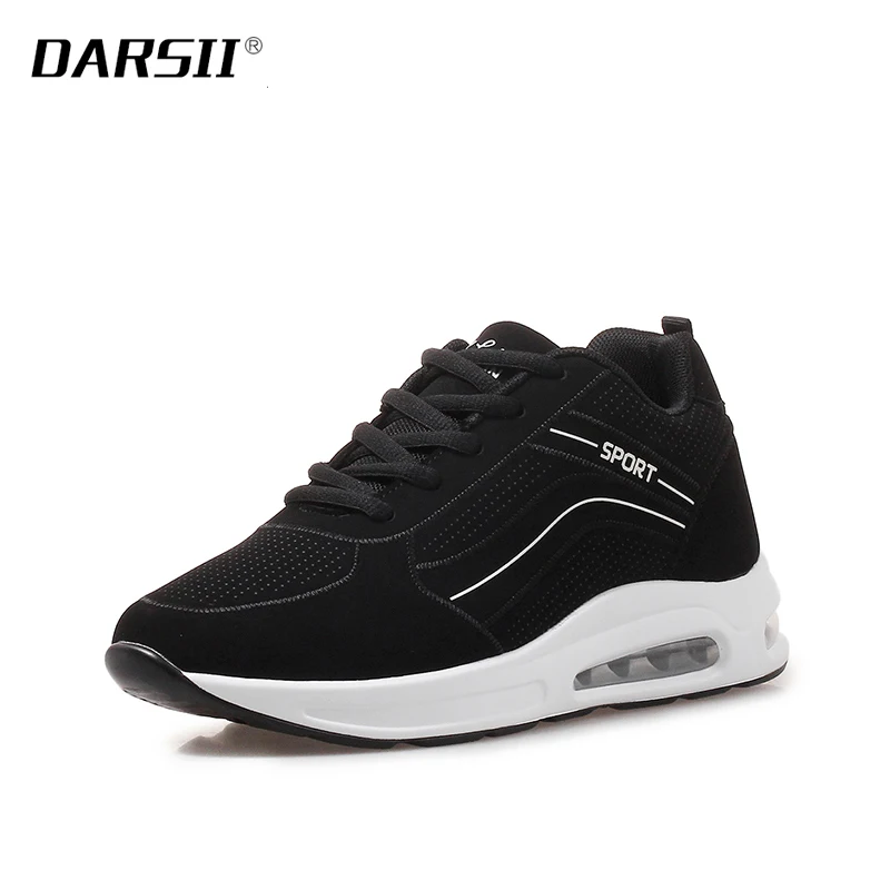 

Height Increasing 5.5cm Shoes Woman Fashion Women Sneakers Lace Up Casual Female Footwear Damping Spring Autumn Walking Zapatos