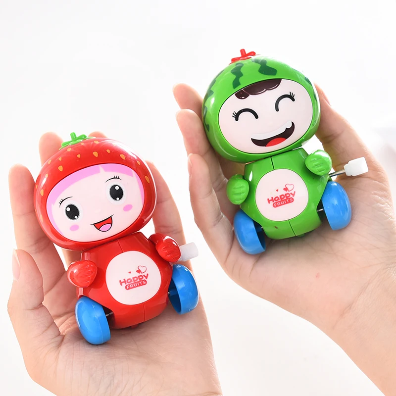1PCS Lovely clockwork baby toy ,Cartoon fruit on the chain ...