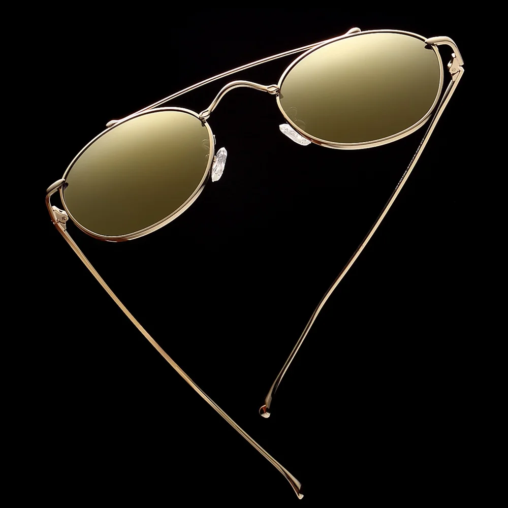 Luxury high quality round frame sunglasses for women 1301 (3)