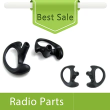 100X(50 пар слева и справа) Черный Средний размер Earmold для наблюдения комплект наушники