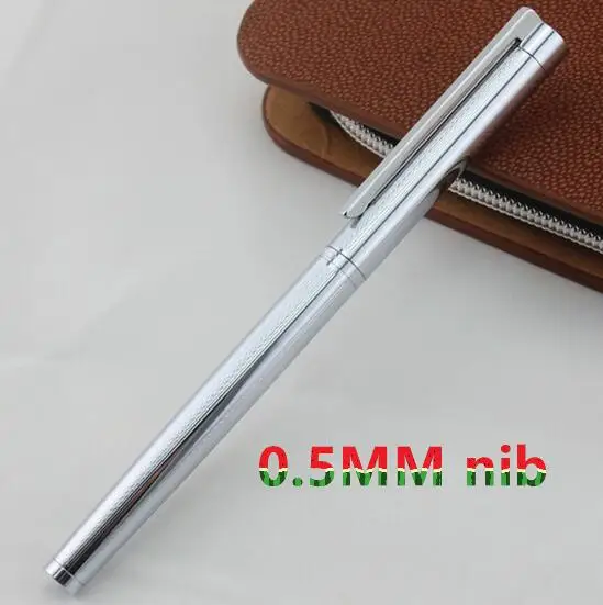 Jinhao классическая черная и серебристая авторучка с 0,5 мм перо из иридия лучший Деловой Подарок ручка металлические чернильные ручки - Цвет: U