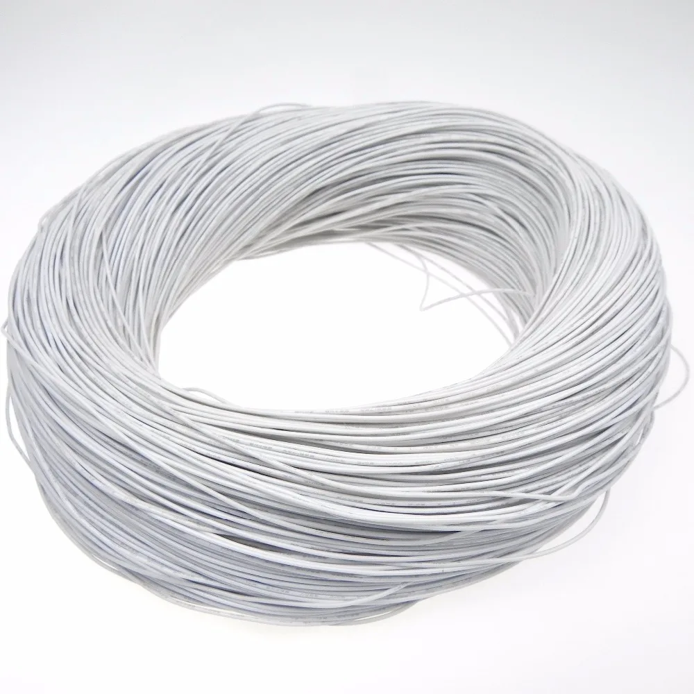 26AWG 26 0.25 2.5mm UL1007 copper cable electrical wires PVC Insulated tinned copper electronic wire White 2