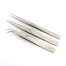 3 шт. подлинный Пинцет «VETUS» Пинцет для наращивания ресниц из нержавеющей стали сверхтонкие высокоточные пинцеты против кислот