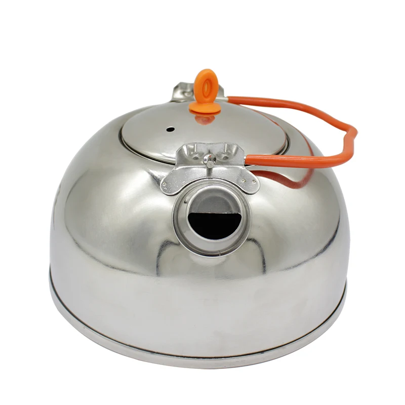 BRS-TS06/07L camping al aire libre de pesca 304 alimentos grado portátil de acero inoxidable tetera cafetera tetera con colador de té hervidor de agua
