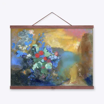 

Odilon Redon Modern Abstract Fantasy Colorful Flowers A4 Poster Prints Original Ophelia Canvas Oil Paintings Home Wall Art Gifts