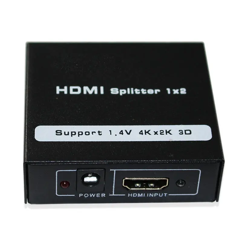 

HDMI SPlitter HDCP Full HD 1080p 1.4V Switch Switcher 1X2 splitter 1 in 2 out Amplifier Dual Display for HDTV DVD PS3 Xbox