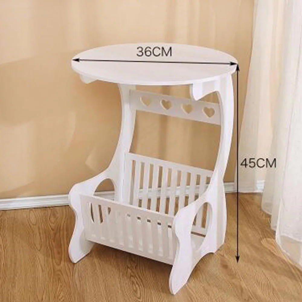 Multifunction Wooden Storage Shelf Coffee Desk Coffee Table Tea Table Desk Leisure Magazine Storage Rack Table Hollow Carved