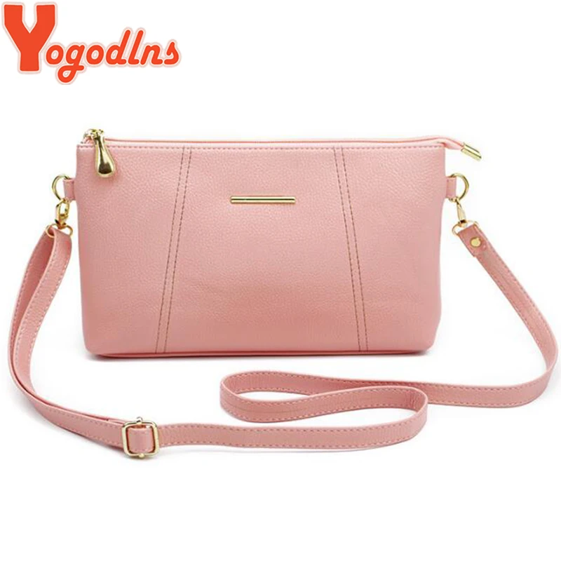 Yogodlns النساء بو الجلود حقائب كتف أسلوب بسيط Crossbody حقيبة محفظة الإناث حقائب صغيرة رفرف حقيبة ساعي
