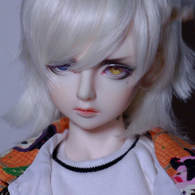 Allaosify 1/3 1/4 1/6 BJD кукла с высоким уровнем Температура парик Мальчик короткие обратный деформации парик BJD SD парик есть черный orange серого и красного цвета