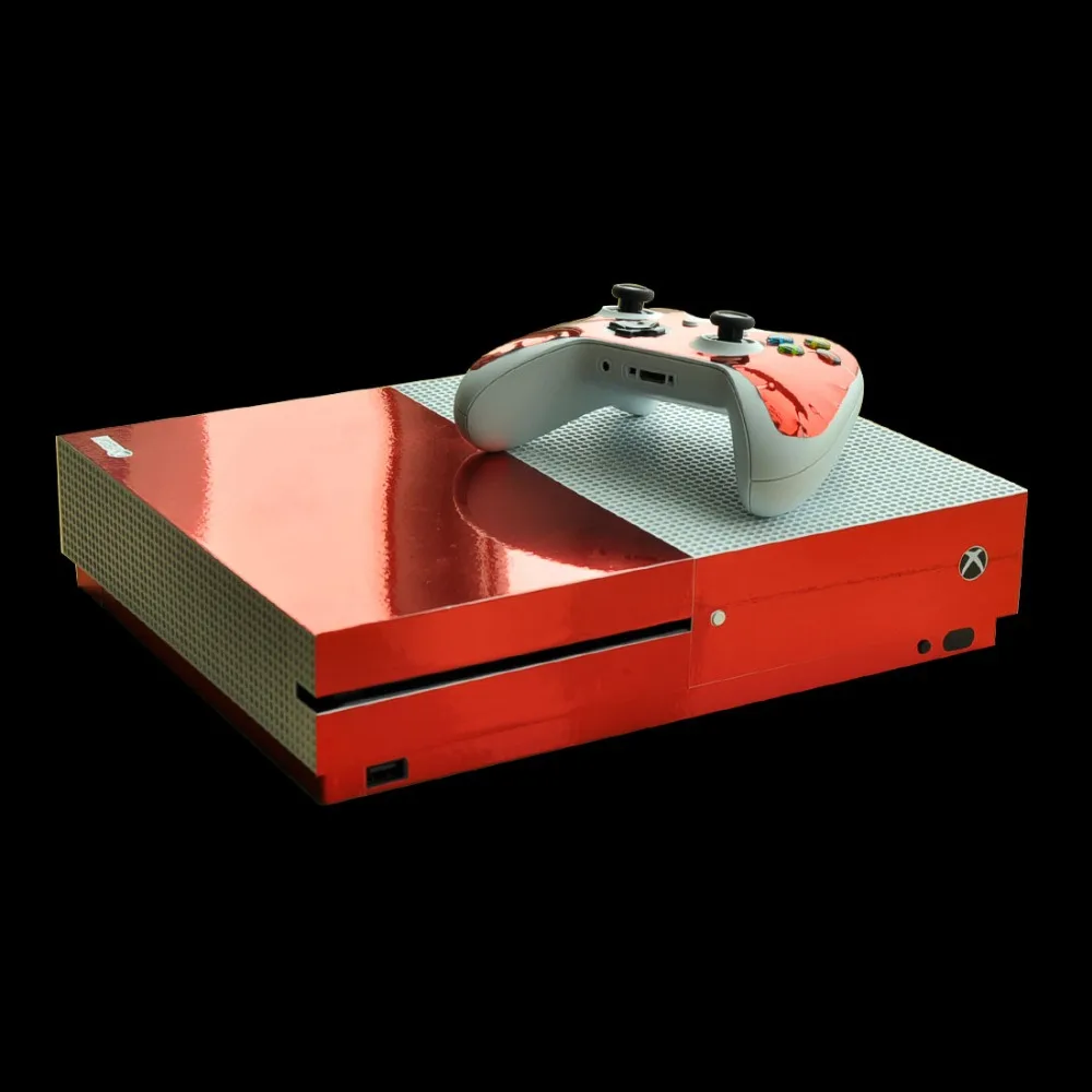 Хромированная Золотая наклейка на кожу для Xbox One S консоль и контроллеры для Xbox One тонкая кожа стикер s винил