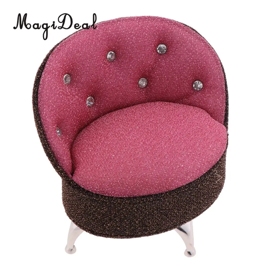 1/6 European Styled Sofa Chair Doll House Miniature Furniture for Action Figure Dolls Acc Life Scene Decor Pretend Play Toys
