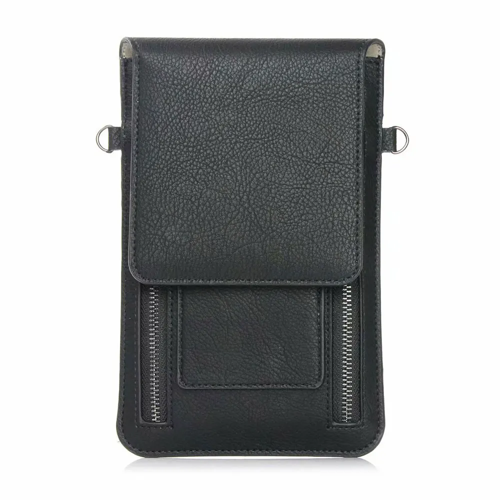 Boucho 6,3 дюймов универсальная сумка на плечо для iPhone X 8 Plus, карман для карт, чехол для samsung Galaxy S9 Plus, Мега Сумка для планшета