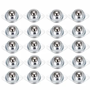 5/10/20pcs Metal Steel Swivel Ball Caster Wheel Car Robot Universal Eye Round Wheel For Machinery Trolleys Furniture Hardware