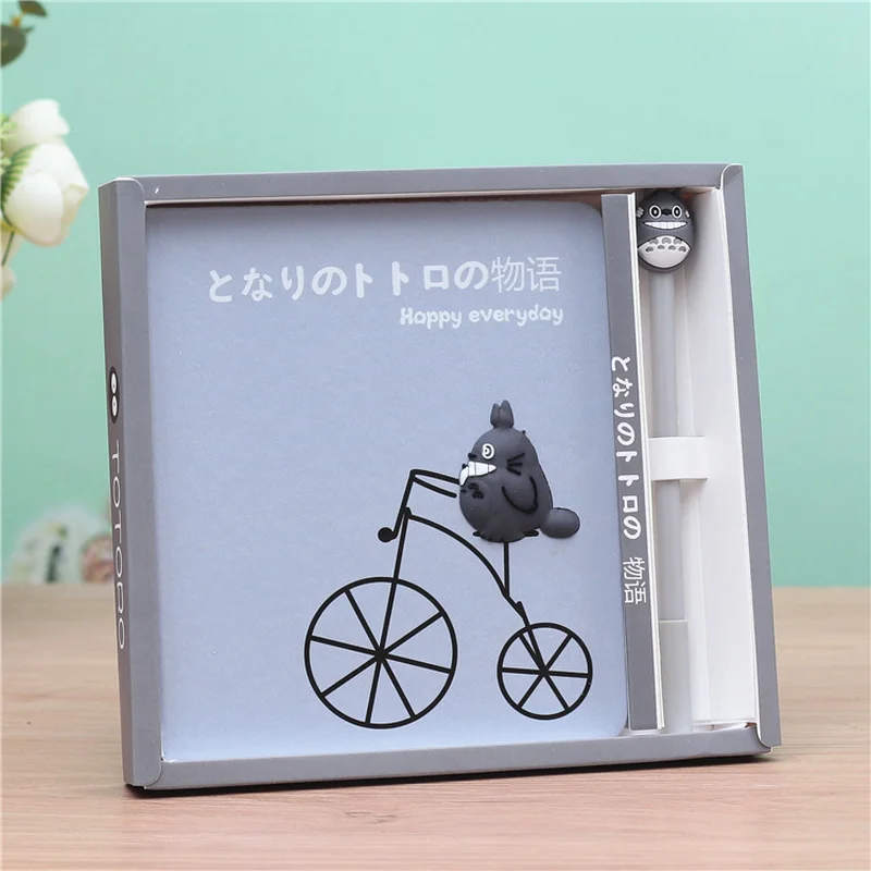 

Cat Bicycle Notebook Anime Cartoon CUTE Notepad Gift Box Student's Birthday Gift Wholesale Writing Pads Office School Supplies