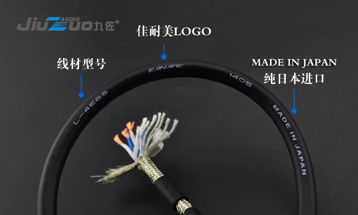 Стерео аудио кабель A063 HIFI 4 мм в 2 XLR/Canare с магнитным кольцом для Mp3 DAC AMP / DIY 0 5 м