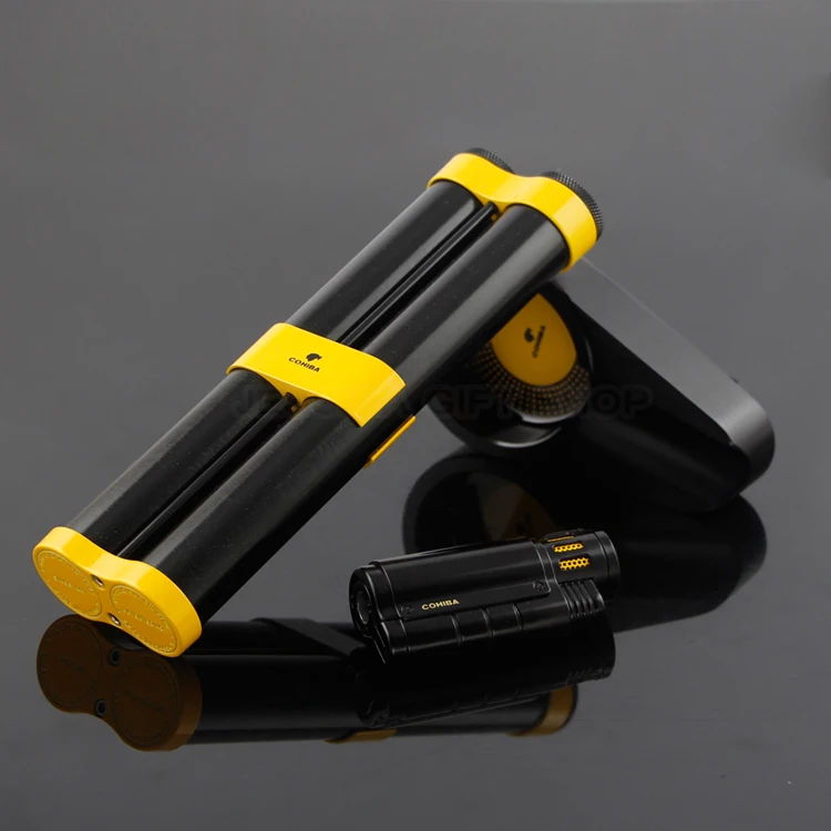 COHIBA Outdoor Cigar Gift Set Pocket Metal Car Ashtray Travelling