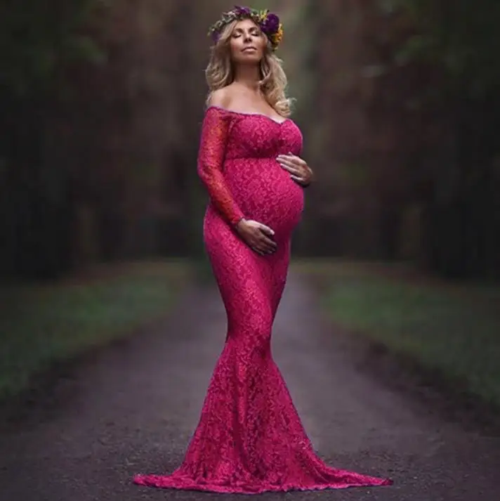 

Fashion Maternity Dress for Photo Shoot Maxi Maternity Gown MATERNITY PHOTOGRAPHY PROPS BABY SHOWER GIFT Maternity clothes