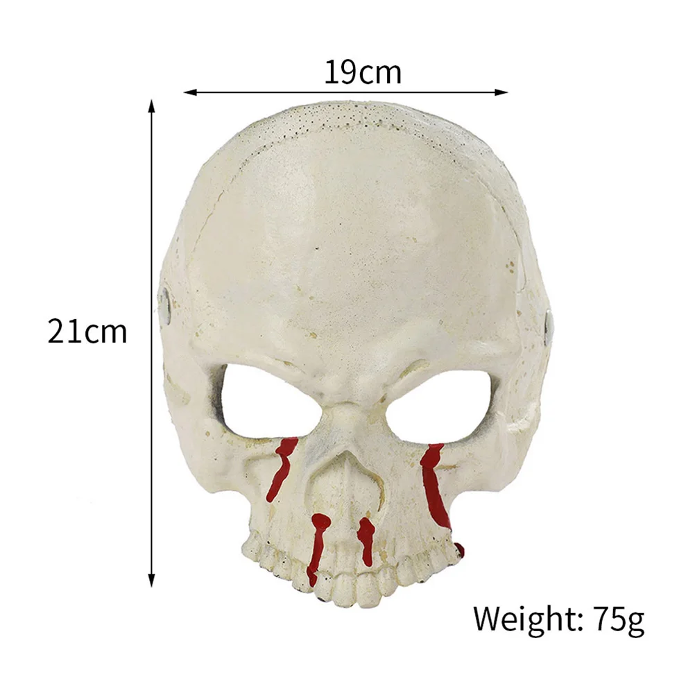 Маска в форме черепа с рисунком крови на Хэллоуин для украшения маскарада