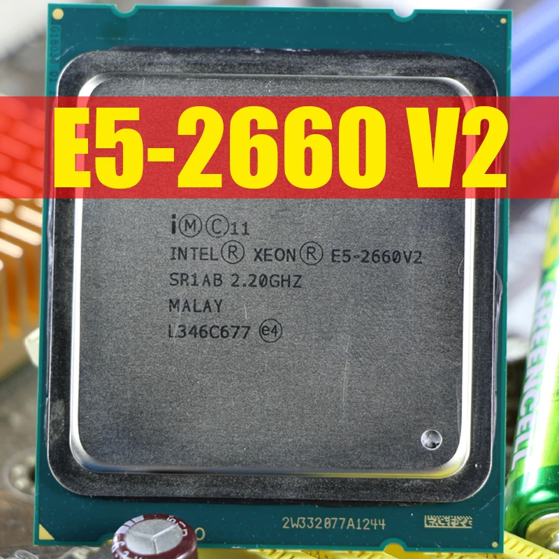 Intel Xeon Processor E5 2660 V2 CPU 2.2G LGA 2011 SR1AB Ten Cores Server processor e5-2660 V2 E5-2660V2 10 Core 2.20GHz 25M 95W top processor