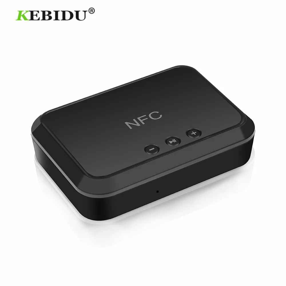 

KEBIDU Bluetooth4.1 Adapter NFC Wireless Stereo Bluetooth Audio Receiver NFC-Enabled 3.5mm/ RCA output Music Sound Car Speaker