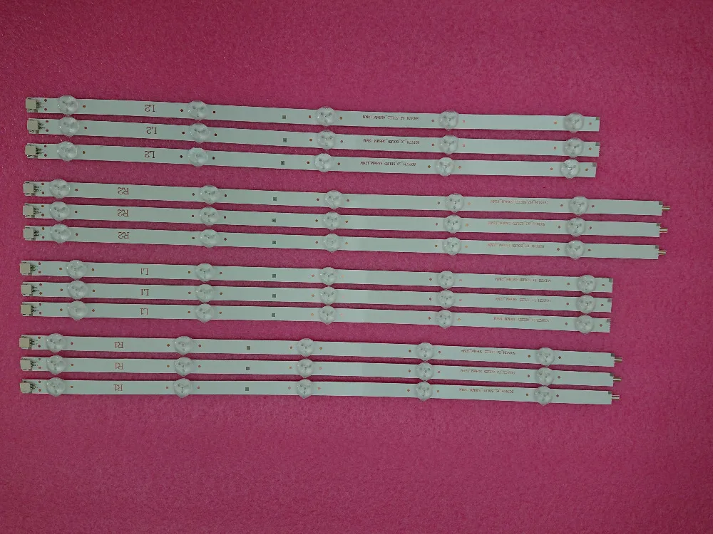 

2set=24pcs R1 L1 R2 L2 LED backlight strip perfect compatible for LG TV 50LN5600 6916L-1241A 6916L-1273A 6916L-1272A 6916L-1276A
