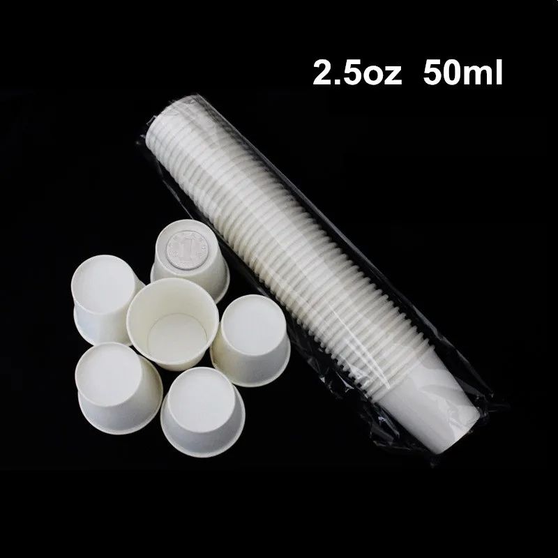 

Wholesale 1000pcs 50ml 2.5oz Mini Disposable Single Shot Party Sampling White Paper Cups for Hot and Cold Drinks
