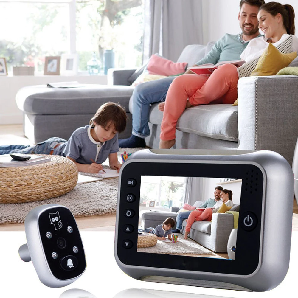 

SF518 Door Bell 120 Degree Home Wireless Doorbell Security Video-Eye Electronic Cat'S Eye Smart Video-Eye For Home Hotel