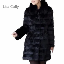 Lisa Colly женские меховые пальто длинные зимние меховые пальто женские куртки с длинным рукавом из искусственного меха Верхняя одежда белые черные пальто