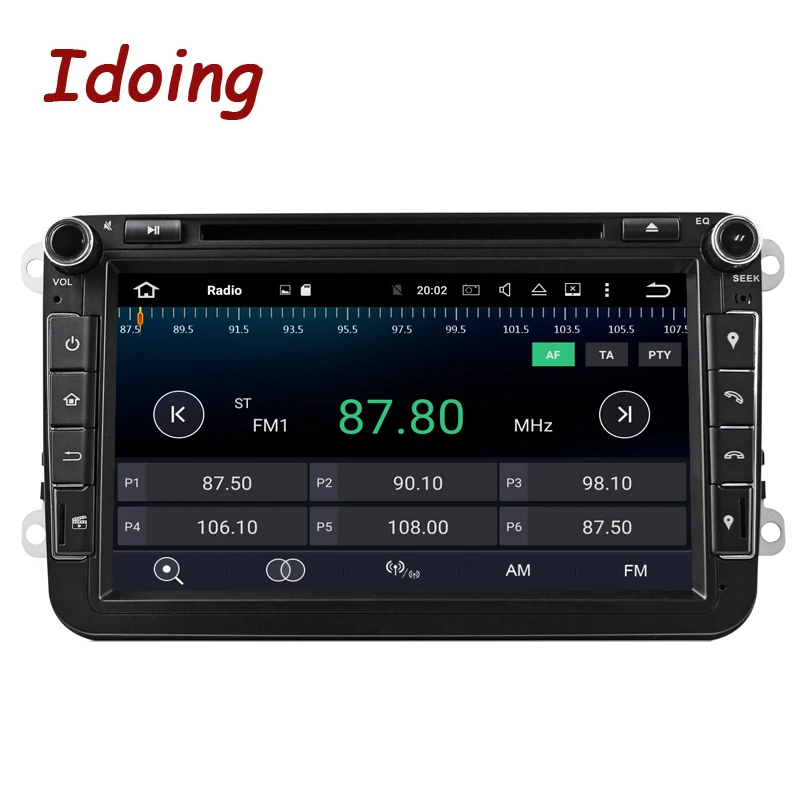 Excellent Idoing Android9.0 4G RAM 32G ROM 8Core 2Din Steering-Wheel For Skoda/Seat Car Multimedia DVD Player Fast Boot TV 1080P HDP 2