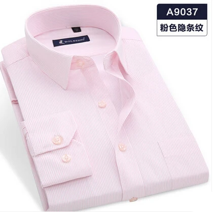 Chemise Homme Manche Longue Мужская рубашка однотонная приталенная Свадебная рубашка мужские рубашки в стиле кэжуал 38-44 мужские рубашки - Цвет: A9037
