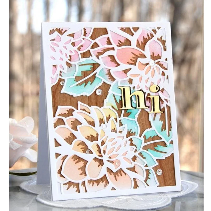 

Big Peony Flower Plate Metal Cutting Dies Stencils for DIY Scrapbooking Decorative Crafts Embossing Paper Cards Making New 2018