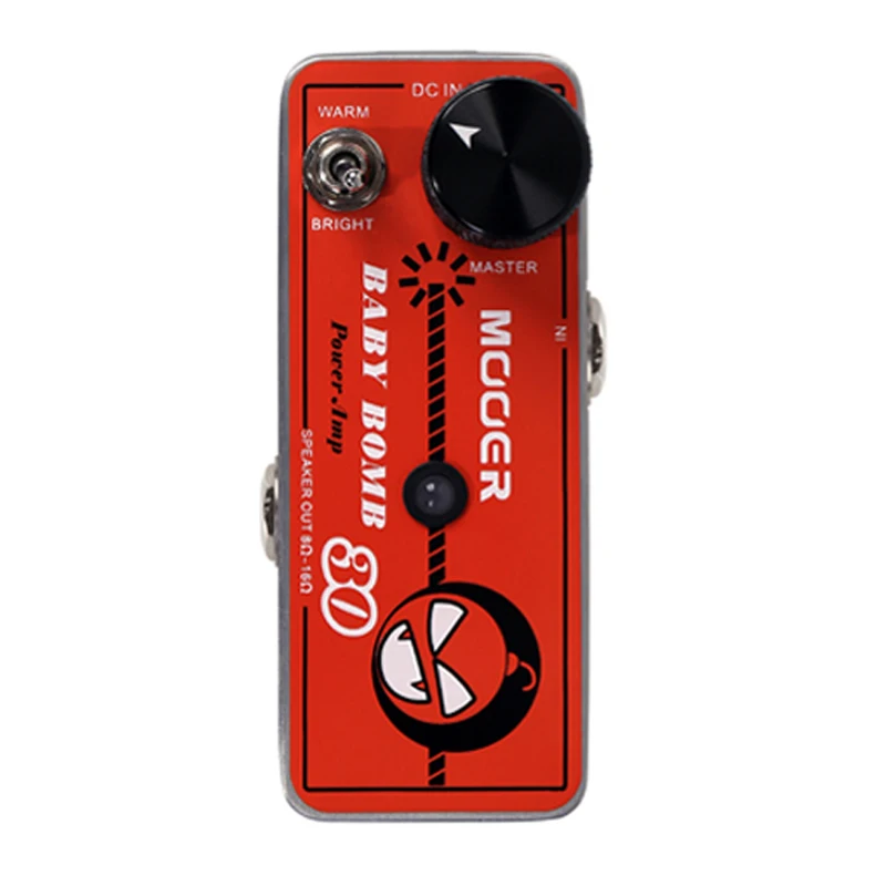 MOOER Baby Bomb 30 30 Вт Цифровой Микро усилитель мощности Post Stage Overdrive Effect гитарная педаль с адаптером US pin и золотым разъемом