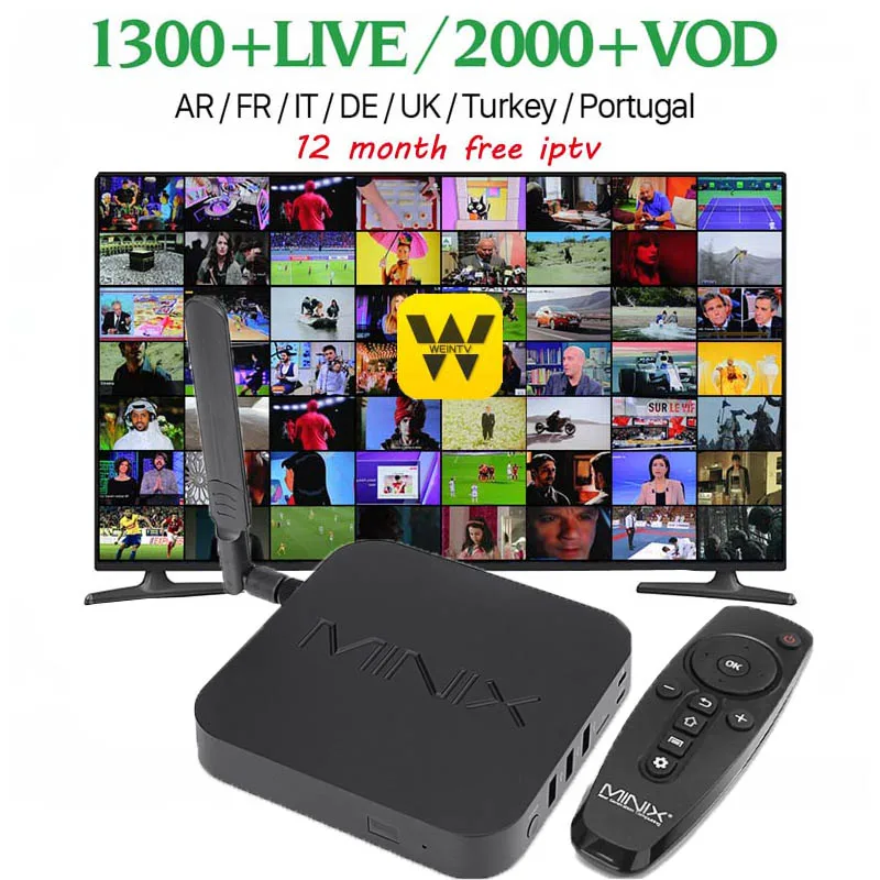 

Wechip MINIX NEO U9-H Android 6.0.1 TV Box Amlogic S912-H Octa Core 2G/16G 802.11ac 2.4/5GHz WiFi 4K HDR IPTV Smart TV Box iptv