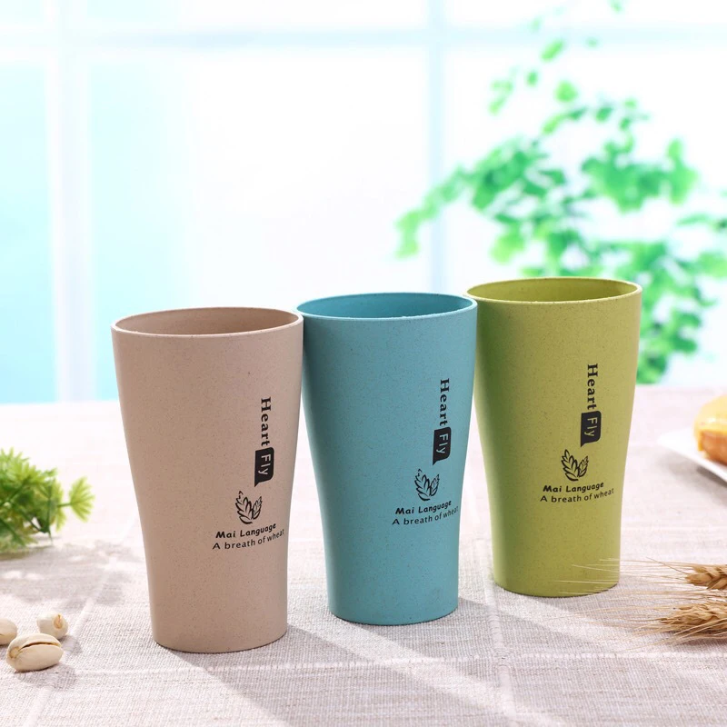 JOUDOO BPA чашка для воды домашняя чашка из пшеничной соломы Экологичные стаканы для путешествий Подарок для влюбленных 10