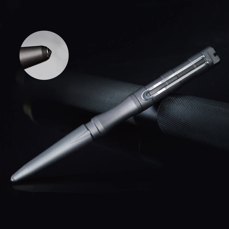 melhor O Envio gratuito de New Estilo Self Defense Tactical Pen Segurança Pessoal Lápis Com a Função da Escrita Cabeça De Aço De Tungstênio