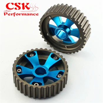 

1 Pair Adjustable Cam Gears Pulley Kit Fits For Honda Civic Acura B16A B16B DOHC Blue