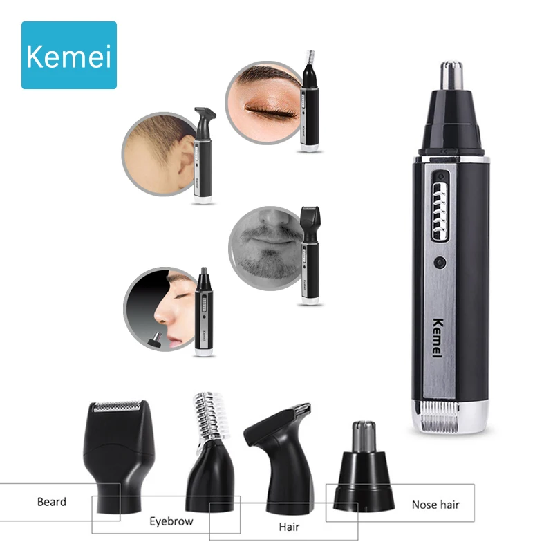

Kemei Fashion Electric Shaving Nose Hair Trimmer Safe Face Care For Trimer 5