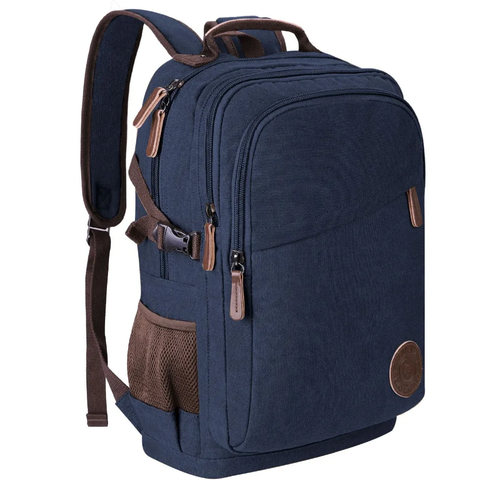 2019 New Fashion Men's Backpack Vintage Canvas Bagpack School Bag Boy Travel Bags Large Capacity Travel Laptop Backpacks Mochila (6)
