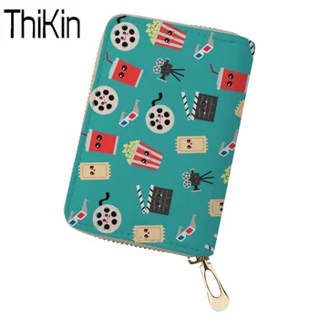 

THIKIN Women Passport Cover Men Business Card Holder Movie Print Women's Purse Teenager Boys Girls Card Wallet Lady Wallet Case