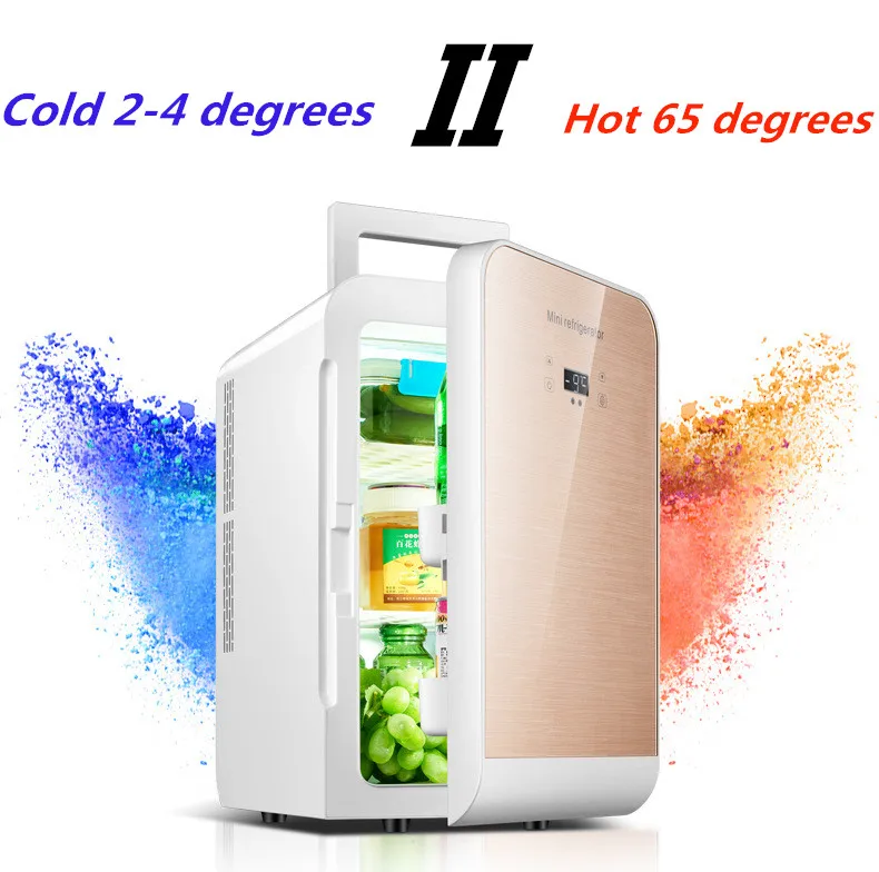car freezer 20L car refrigerator 2019 new 12V 220V car dual-use Cooler Box Refrigerator Mini Portable dormitory apartment refrigerated box car refrigerator