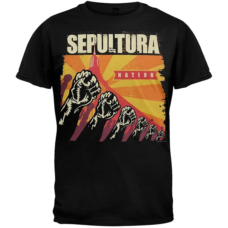 Customize Tee Shirts Regular Sepultura Crew Neck Short Sleeve Mens Tee Shirt