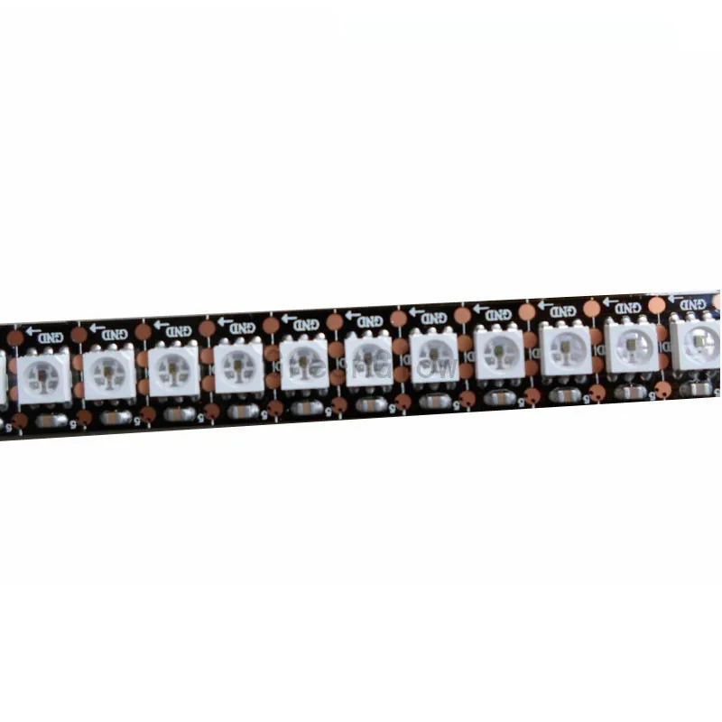 1mX Promotion DC5V APA102 addressable rgb led strip 144pixel/m dream color black PCB IP30/IP67 free shipping | Освещение